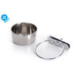 Castron inox pentru pasari, cu fixare 7.5 cm