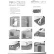 Casuta PRINCESS MINI ECO Verde Maro 60x41x51 cm