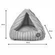 IGLU  pentru caini JK ANIMALS Olaf, BEJ, 45 cm