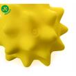 Jucarie vinyl Minge cu tepi 9 cm GALBENA