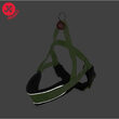 Ham caini COMFORT nylon moale 58-66cm L Verde