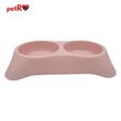 Castron plastic dublu, caini, pisici, 400 ml M  PETRO