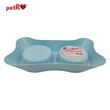Castron plastic dublu, caini, pisici, 400 ml M  PETRO