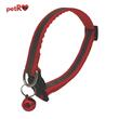 Zgarda pisici reflectorizanta- Rosie,1x20-35 cm PETRO