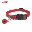 Zgarda pisici reflectorizanta- Rosie,1x20-35 cm PETRO