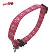 Zgarda pisici - labute - Roz, 1x20-35 cm PETRO