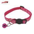 Zgarda pisici - labute - Roz, 1x20-35 cm PETRO