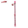 Zgarda pisici - inimioare - Roz,1x20-35 cm PETRO