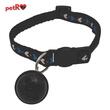 Zgarda pisici - inimioare - Negru,1x20-35 cm PETRO