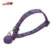 Zgarda pentru pisici - flori - Mov,1x20-35 cm PETRO