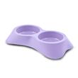 Castron caini, dublu NUVOLA 2x0.6 l plastic antiderapant