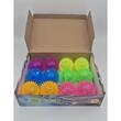 Jucarie caini minge PVC arici cu LED 7.5 cm, 12buc