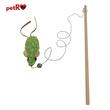 Jucarie pisica undita 30 cm Soarece verde PETRO