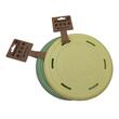Jucarie caini Frisbee cauciuc moale 25cm