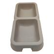 Castron caini, plastic dublu antiderapant 2 x 0.6L