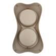 Castron caini, dublu NUVOLA 2x0.6 l plastic antiderapant