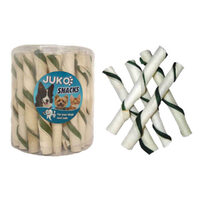 Rulou caini din piele de vita si menta - 35 buc