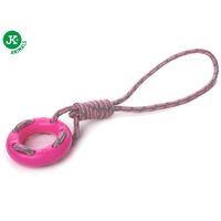 Jucarie TPR Inel cu sfoara ROZ 40 cm