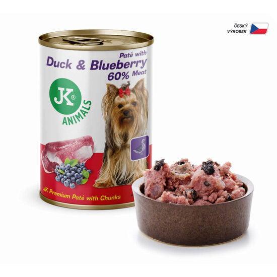 JK Pate Duck-Blueberry 400 gr
