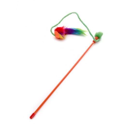 Jucarie pentru pisici Undita TPR si plus 40 cm