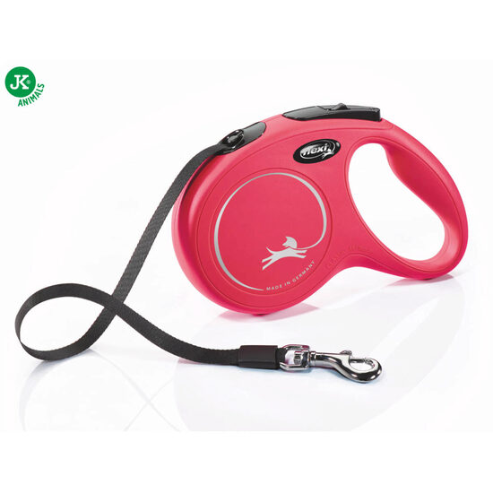 FLEXI Retractabila Compact, ROSU, M 5m/25kg, Banda
