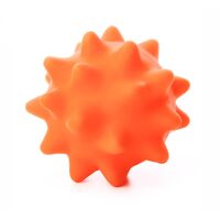 Jucarie vinyl Minge cu tepi 9 cm Portocalie