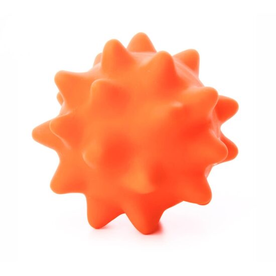 Jucarie vinyl Minge cu tepi 9 cm Portocalie