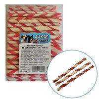 Bat Rasucit Piele Vita cu Sunca, 13 cm, 8-10 gr (100/pac)