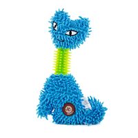 Jucarie plus-mop+TPR pisica ALBASTRA 23cm