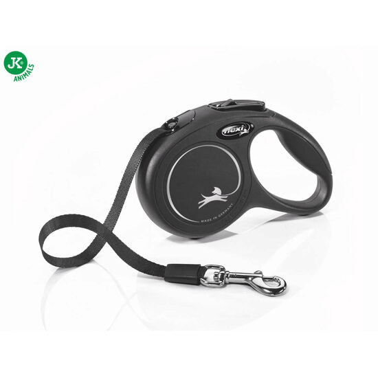 Flexi Retractabila Compact NEGRU XSm, 3m/12kg, Banda
