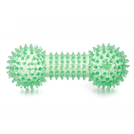 Jucarie Gantera cu tepi - TPR 15 cm VERDE