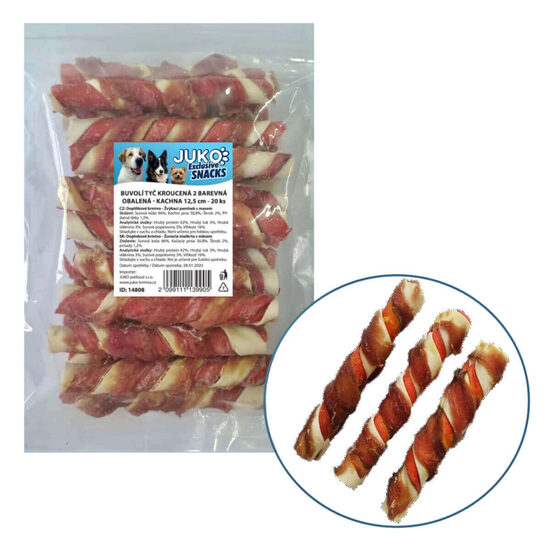 Bete piele de bovina cu carne de rata(25-30 gr)/20 buc