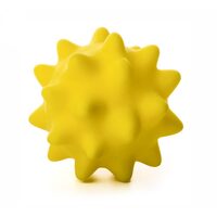 Jucarie vinyl Minge cu tepi 9 cm GALBENA