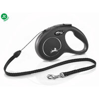 Flexi Retractabila NEGRU, S 5m/12kg, Cordelina
