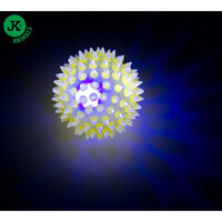 Jucarie TPR LED minge Galbena cu tepi 5,5 cm