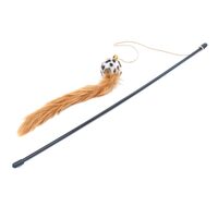 Jucarie pt pisici-undita minge codita blanita 47 cm