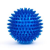 Jucarie cauciuc minge-arici 8 cm Albastru