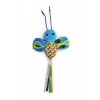 Jucarie pt pisici - Fluture fosnitor ALBASTRU 9 cm