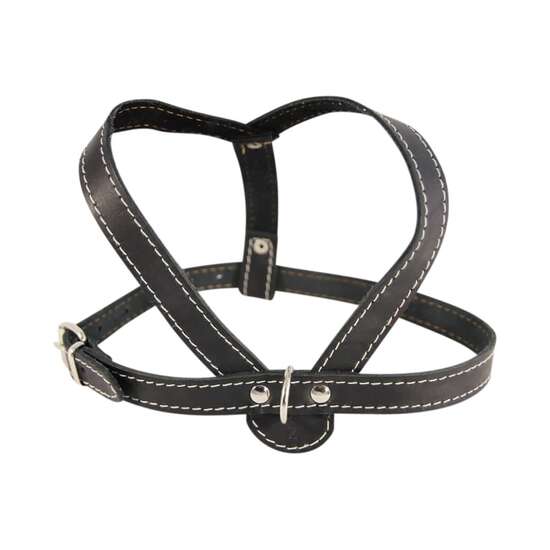 Ham caini medie piele naturala Nr.2 Negru 2 x 45-60cm PETRO
