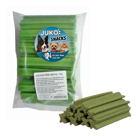 Denta stick pentru caini, aroma de menta, 1 kg