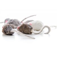 Jucarie pt pisici-Soricel 4,5 cm (blana de iepure)12buc/set