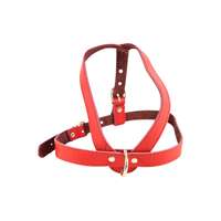 Ham caine mediu piele naturala Nr.3 Rosu 2.4 x 61-78cm PETRO