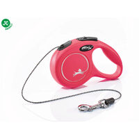 FLEXI Retractabila MINI XS ROSU 3m/8kg, Cordelina