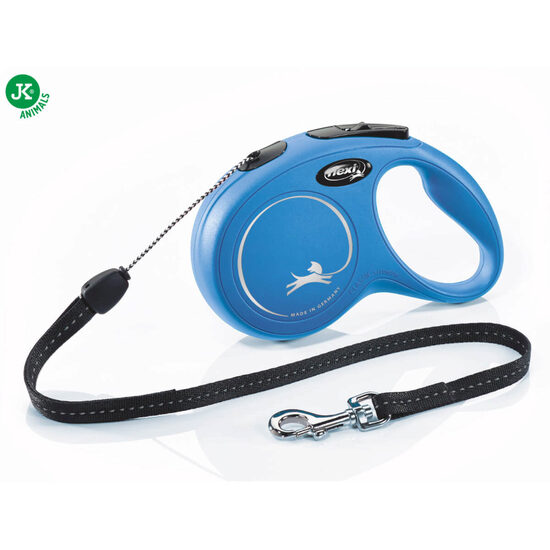 Flexi Retractabila Classic, Albastru, S 8m/12kg, Cordelina