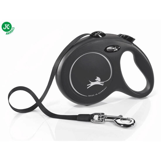 FLEXI Retractabila Compact, NEAGRA, L 5m/50 kg, Banda