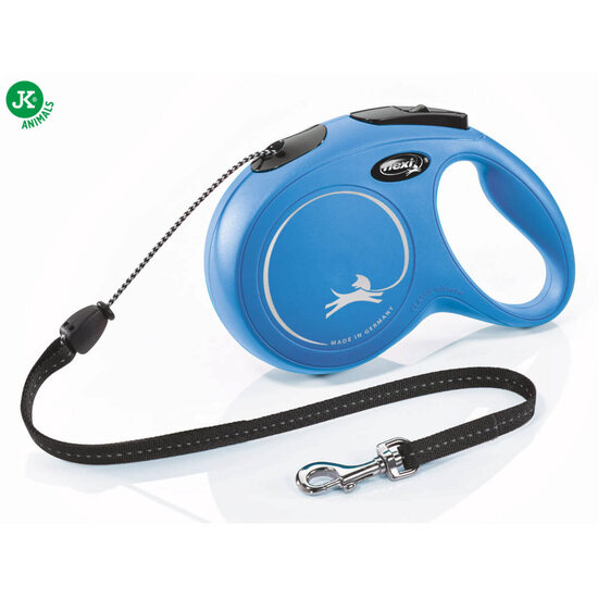 Flexi Retractabila Classic, Albastra, M 8m/20kg, Cordelina