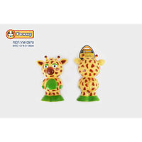 Jucarie vinyl girafa 13x8.5x18 cm