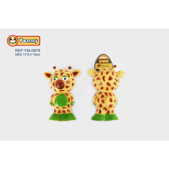 Jucarie vinyl girafa 13x8.5x18 cm