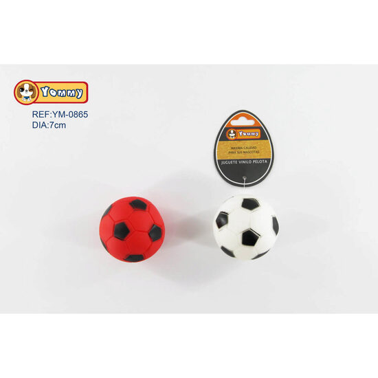 Jucarie de vinyl minge de fotbal 7 cm
