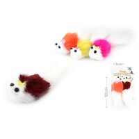 Jucarii pentru pisica,soarece cu papion,4.5cm + codita,2buc
